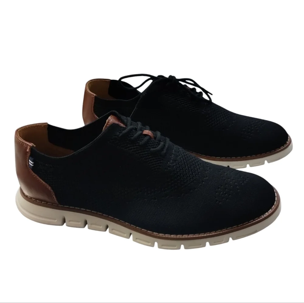 Nautica Men's Knit Dress Oxford Dress Shoes Size 12 Breathable Stylish Lightweig